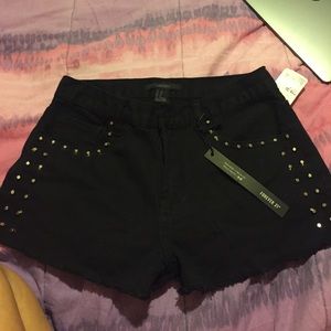 Forever 21 studded shorts